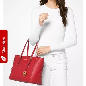 Michael Kors Voyager Crossgrain Leather Tote